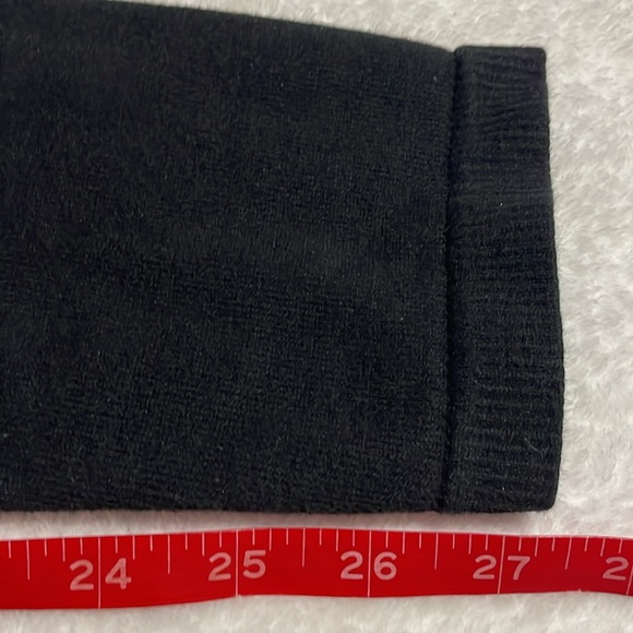 Feathers Maternity Terry Black Pants - Picture 7 of 9